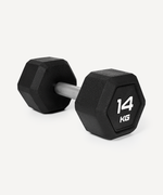 Гантель гексагональная STARFIT DB-301PRO 14 кг, обрезиненная, черный