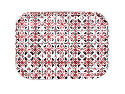 Поднос пластиковый прямоугольный 35*25см с антискользящим покрытием