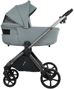 Детская коляска Pituso Teffy 4 в 1 с автокреслом Baesa Black с базой Blue Tea/Graphite
