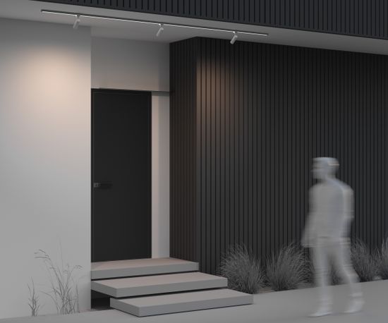 Уличный трековый светильник Outdoor O-TR01-1-S-8WW3K