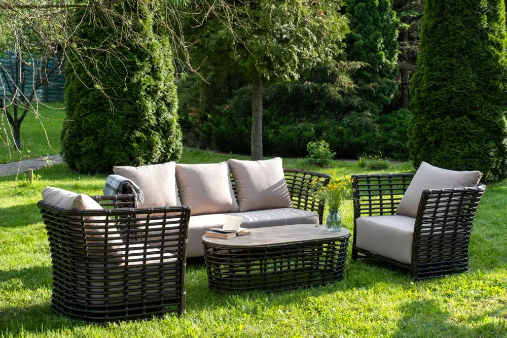 "Валенсия" лаунж-зона из искусственного ротанга, цвет бронзовый