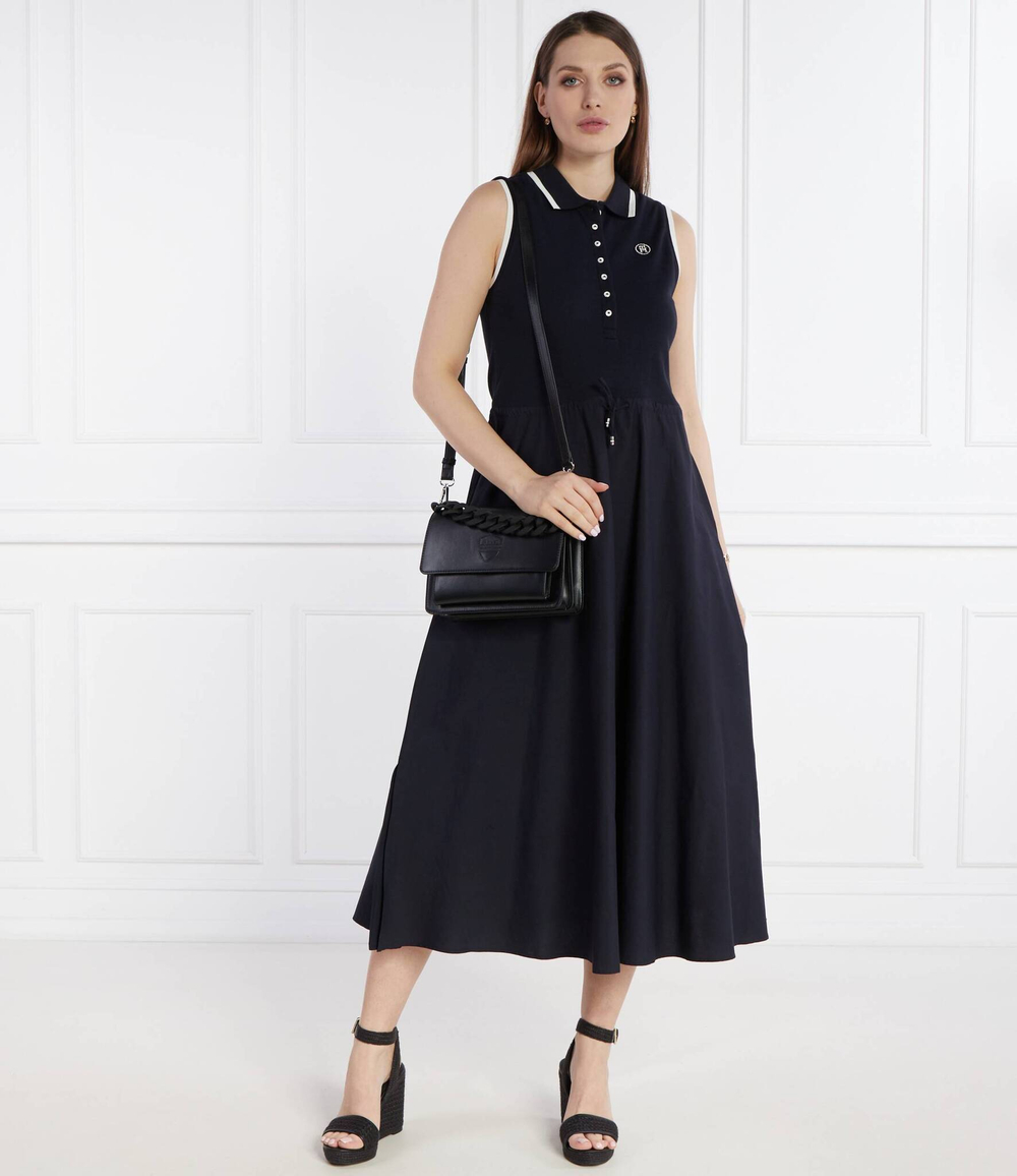 Платье SMD TIP LYCLL MIDI ПОЛО DRS NS Tommy Hilfiger - темно-синий(WW0WW41272)