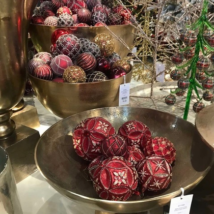 Шар Цветы красный, 15 см [Арт. 54920]