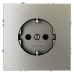Розетка встраиваемая VOLTUM S70 с заземлением 16А, (шелк)
