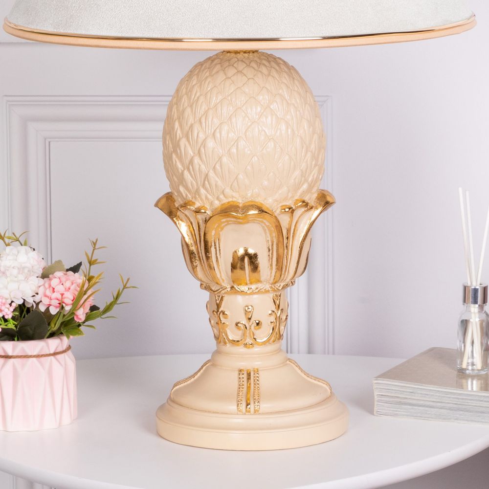 Настольная лампа Источник Энергии Айвори с абажуром №38 Айвори