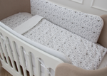 Мягкие бортики для кроватки KIDI soft "Зверушки" (сатин)