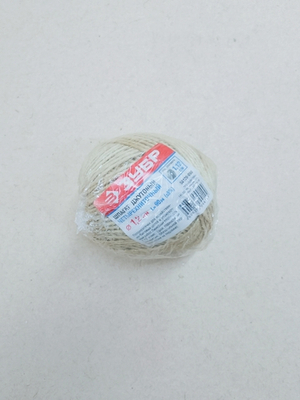 Шпагат Зубр джутовый, 4-ниточн 1,2мм*90м 1,2ктекс