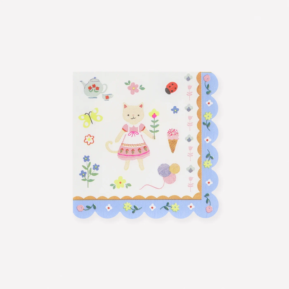 Салфетки маленькие "Клуб котят" 16 шт.
