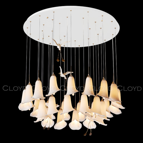 Люстра Cloyd OSANNA C29 / Ø100 см - керамика - белый (арт.11891)