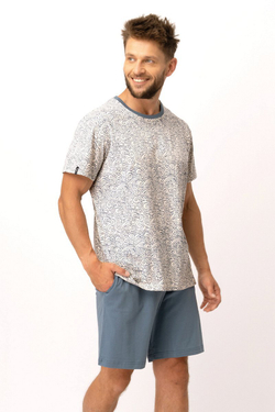 Пижама мужская с шортами MNS 748