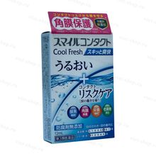 Японские капли для глаз при ношении контактных линз Lion Smile Contact Cool Fresh, 12 мл.