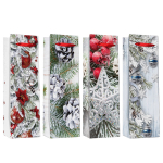 Пакет под бутылку 36*12,8*8,4"Серебристый блеск», микс