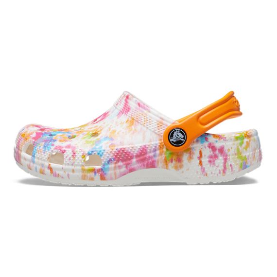 Crocs Classic Tye Dye Graphic Clog 'White'