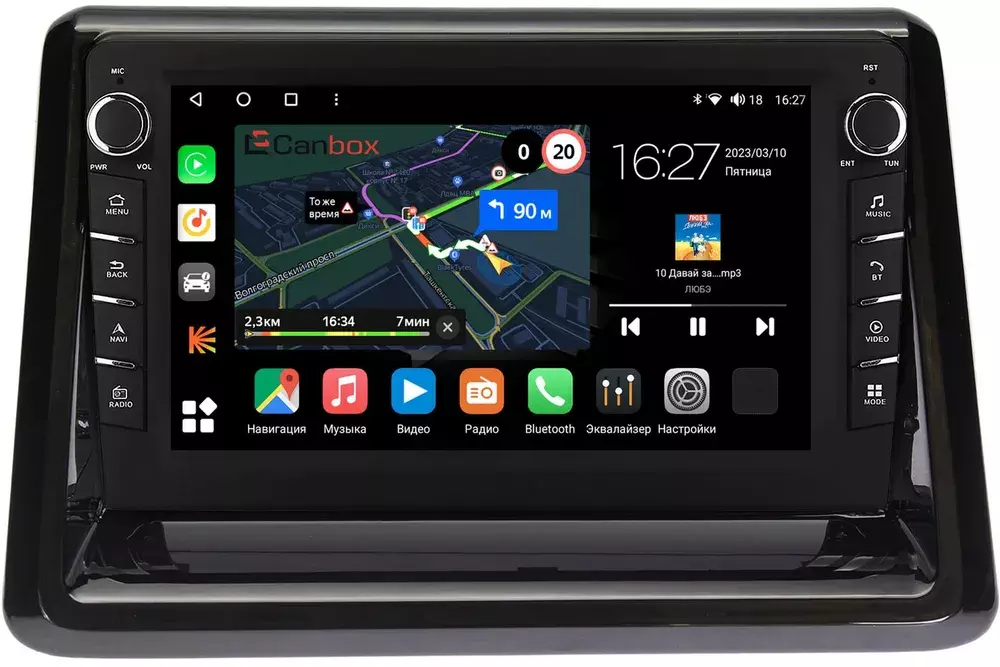Магнитола для Toyota Noah R80, Voxy, Esqire 2014-2021 - Canbox 9194 Android 10, ТОП процессор, CarPlay, 4G SIM-слот