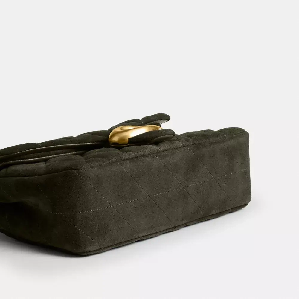 COACH СУМКА ЧЕРЕЗ ПЛЕЧО TABBY 26 С МЯГКОЙ ПОДКЛАДКОЙ, ОЛИВКОВЫЙ