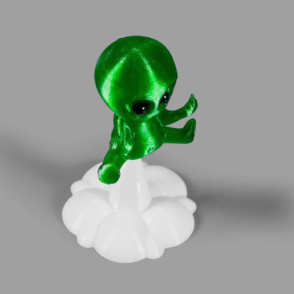 Зеленый человечек, пришелец (Alien), на подставке, забавный, смешной сувенир