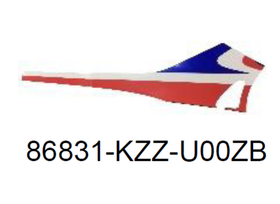 86831-KZZ-U00ZB. STRIPE, R. SIDE COVER *TYPE1*