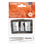 Накладка под цилиндр ET XM ABL/CP-18 темная медь/хром