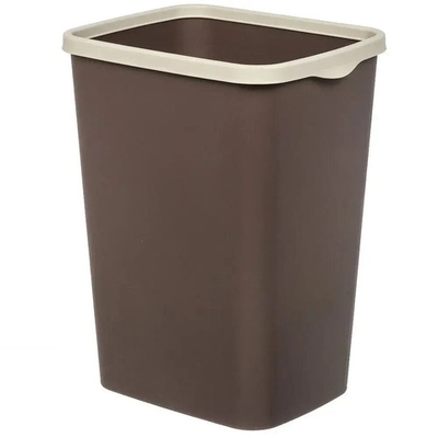 Ведро для мусора с фиксатором "Tandem" 20л (шоколад/слон.кость)