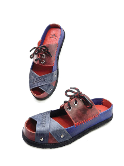 Шлёпанцы "Blue&Red"