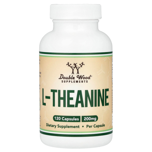 Double Wood Supplements, L-Theanine, 200 mg, 120 Capsules