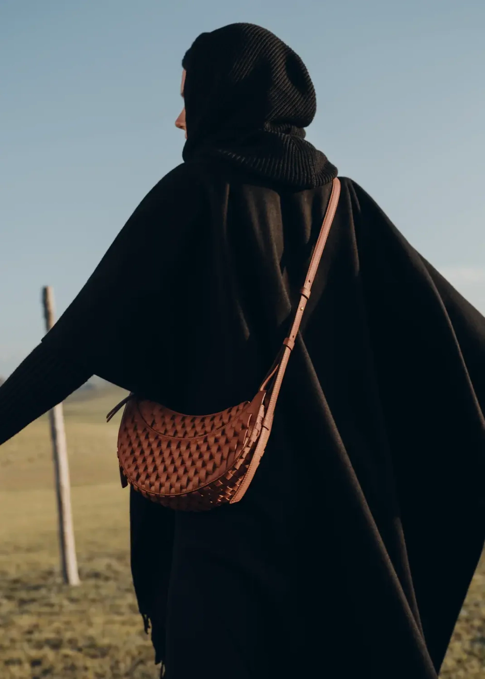 POLENE СУМКА NUMERO DIX, КОНЬЯЧНЫЙ