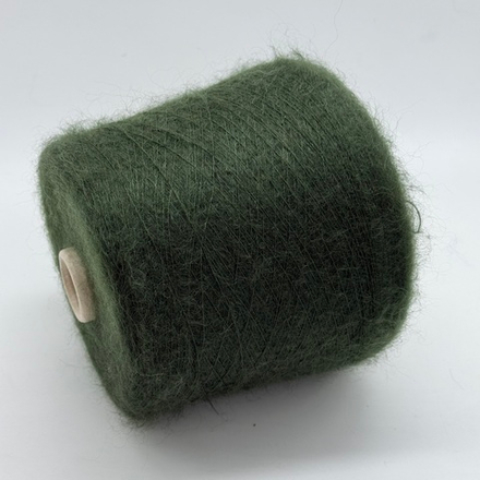 Пряжа Lineapiu Camelot melange (61% кидмохер, 31% па, 8% меринос) 1000м/100 гр, зеленый бутылочный