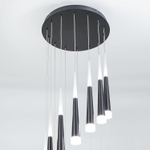 Citilux Вегас CL227141 LED Люстра каскадная Чёрная