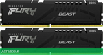 Оперативная память Kingston Fury Beast 32GB 2x16GB PC5-44800 DDR5-5600 CL40 (KF556C40BBK2-32)