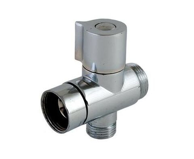 Дивертор для смесителя, поворотный, тип 1, хром, цинк