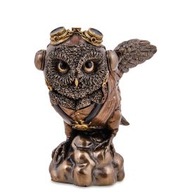 Veronese WS-1249 Статуэтка в стиле Стимпанк «Сова-летчик»