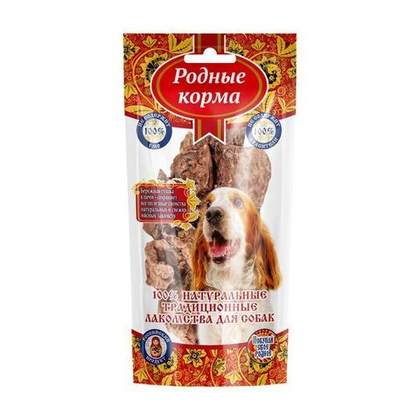 РОДНЫЕ КОРМА Традиционные Лакомство для собак Легкое говяжье, 30 г