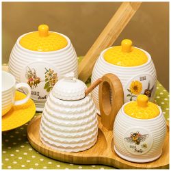 БАНКА С КРЫШКОЙ LEFARD "HONEY BEE" 13*12 СМ 750 МЛ (КОР=24ШТ.)