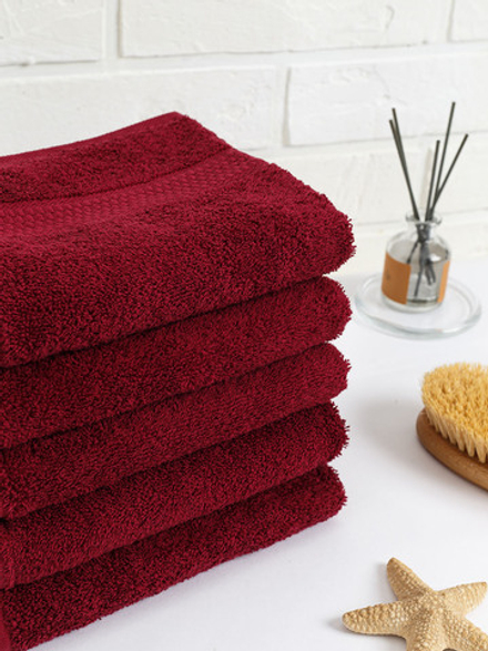 Полотенце махровое, г/к, 40х70, арт. 40-70 BS, 460 гр/м2, цвет: 945-бордовый,