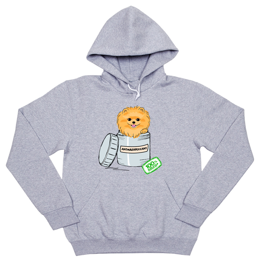 Толстовка "Шпиц - антидепрессант"