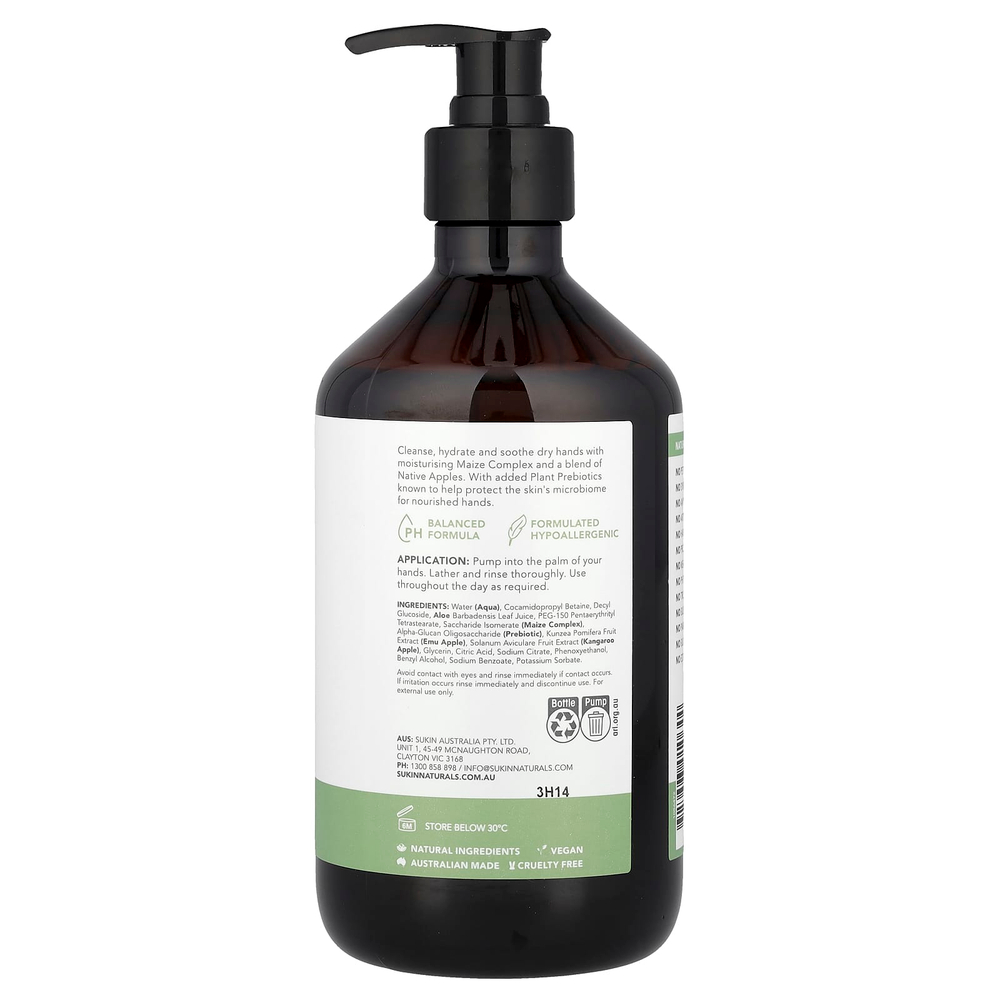 Sukin, Skin Relief, средство для мытья рук для чувствительной и проблемной кожи, без отдушек, 500 мл