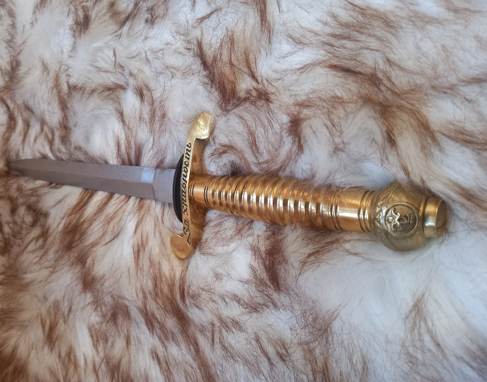 Кортик офицерский Аннинско-Георгиевский, рукоять латунь, образца 1858 г.