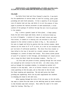 Investigations with recommendations of power and power costs in plant no. 2, Falls Creek Sand and Stone Co. | R. B. Ambrose
