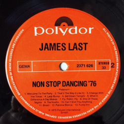 Винтажная виниловая пластинка LP James Last Non Stop Dancing 1976 (Germany 1975)