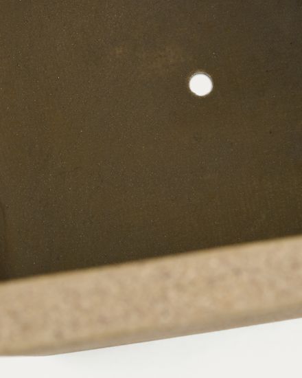 Набор из 2 высоких кашпо Minoa горчичного цвета из песчаника 44 x 44 см