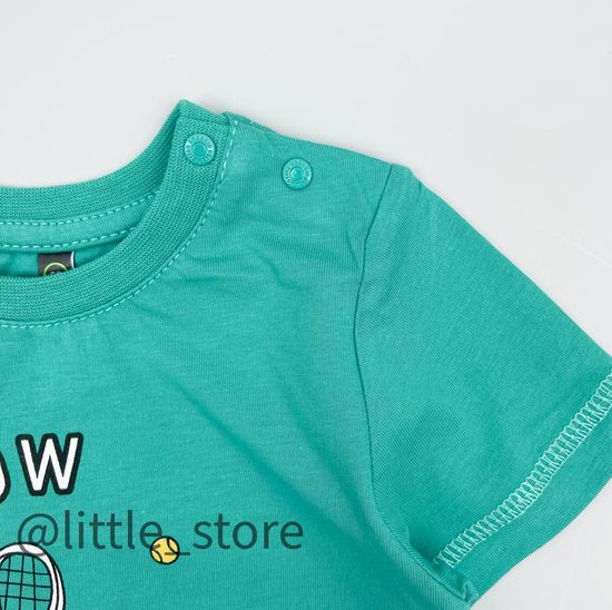 Футболка хлопковая "Теннис" Мята