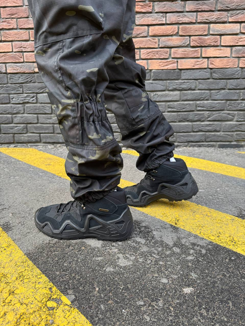 Костюм горка 6 флис / осень-зима / черный мультикам