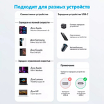 Кабель Anker USB TypeC (F), USB TypeC (M), 3 м, черный