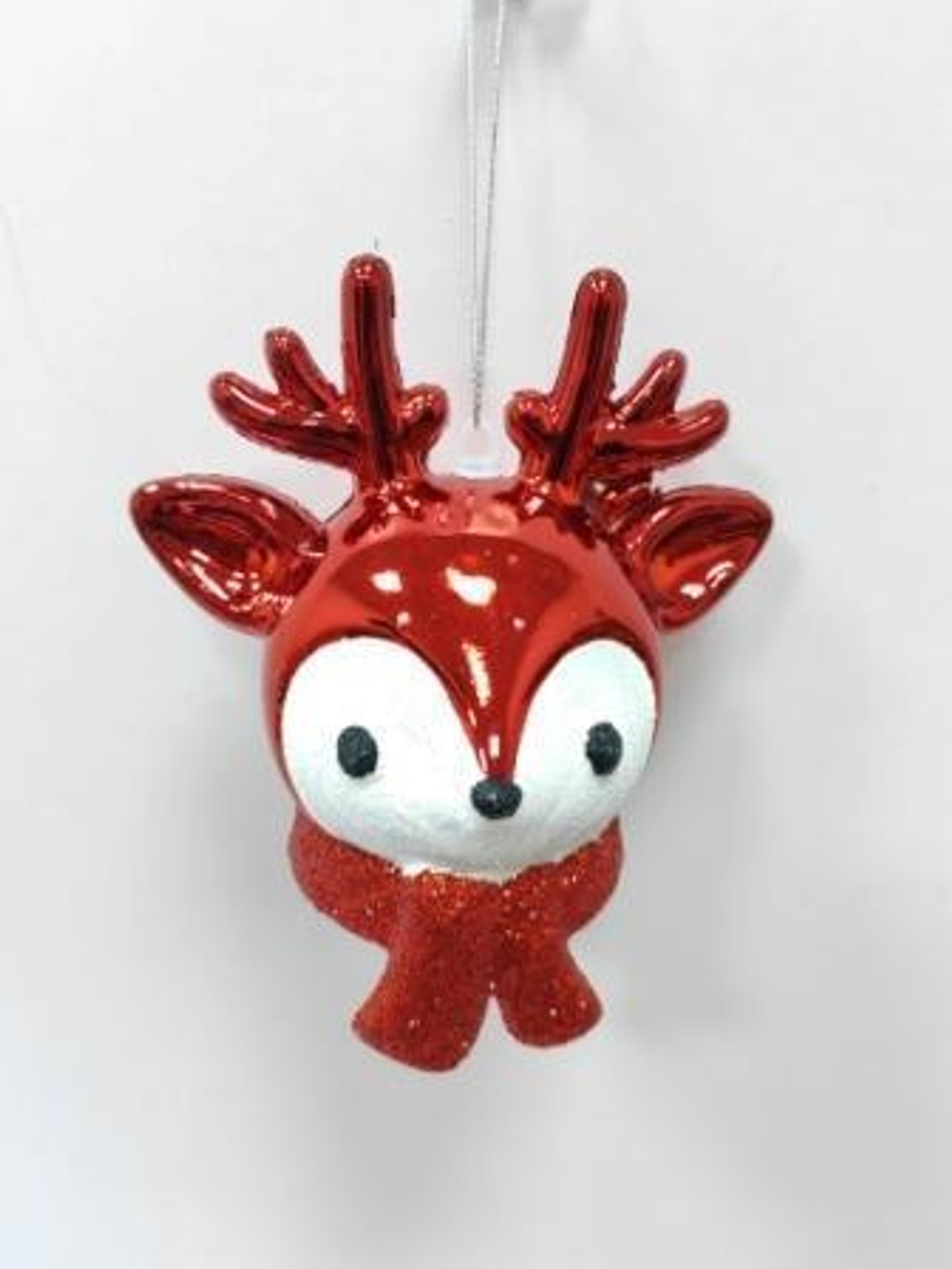 Елочная игрушка "Новогодний олененок" 7*11*20 см, красный (Серпантин)