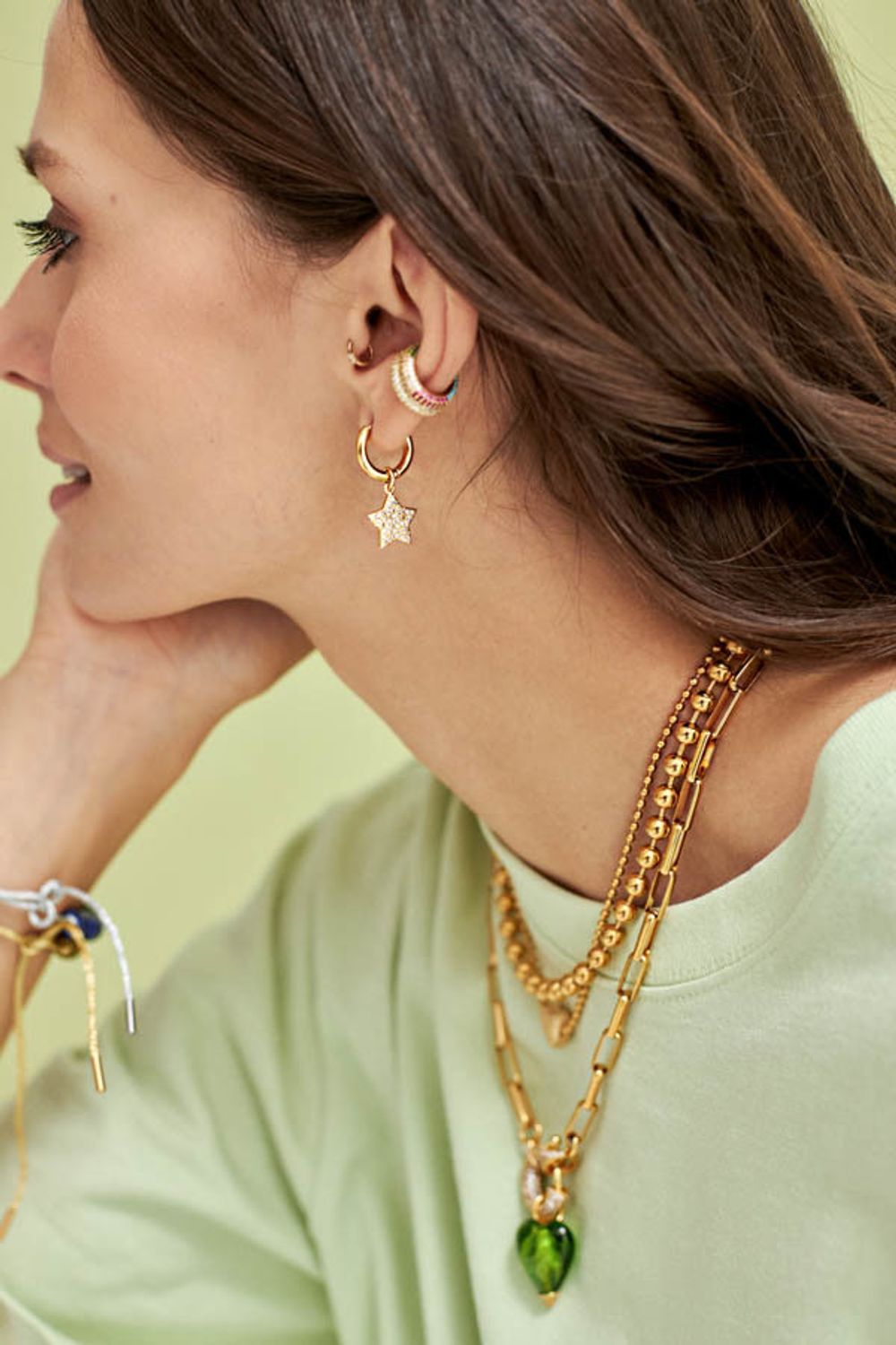 Подвеска Звезда с инкрустацией