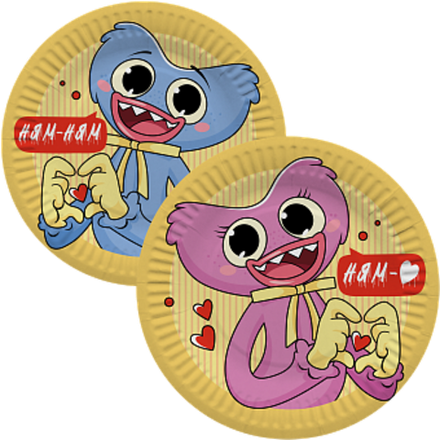 Распродажа Тарелки (7''/18 см) Зубакисси и Зубабасси, 6 шт.