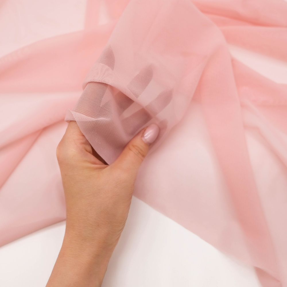 Сетка эластичная СВЕТЛО-РОЗОВЫЙ, Турция