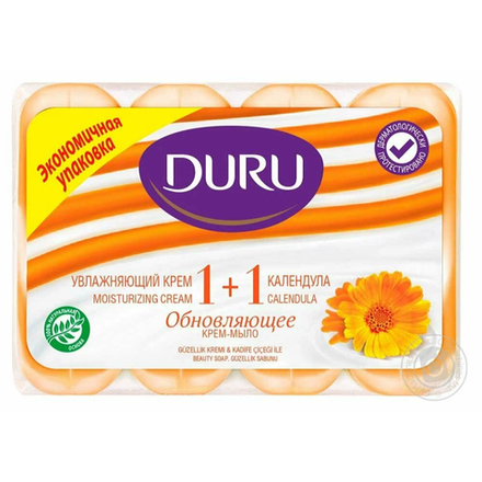 Мыло туалетное Duru Календула 4*80 гр