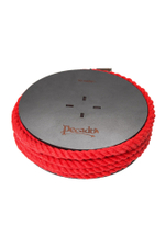 Красная веревка для шибари на катушке - 10 м.