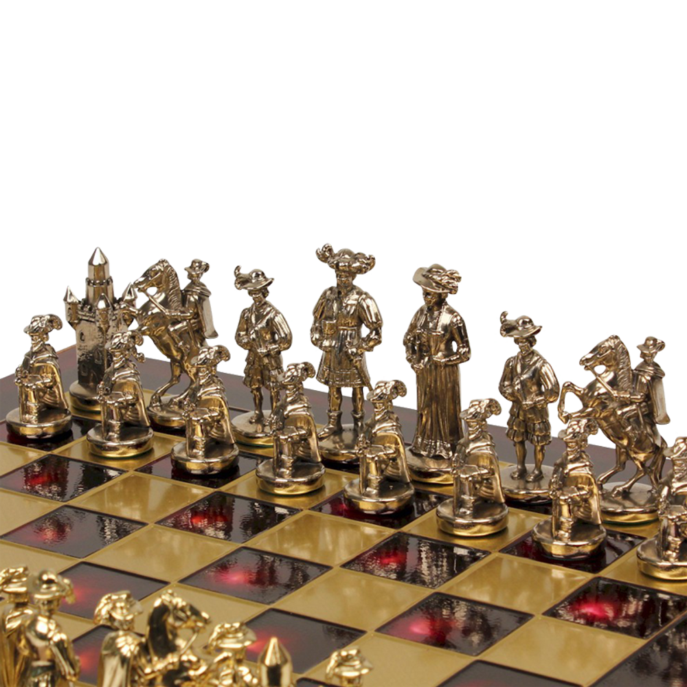 Manopoulos Шахматы бронзовые Рыцари Средневековья